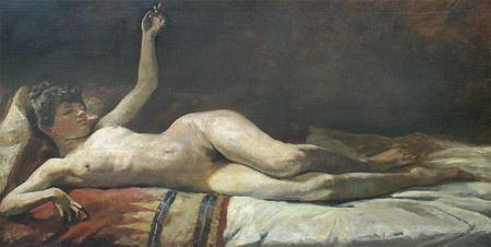 Lovis Corinth Ruhender weiblicher Akt